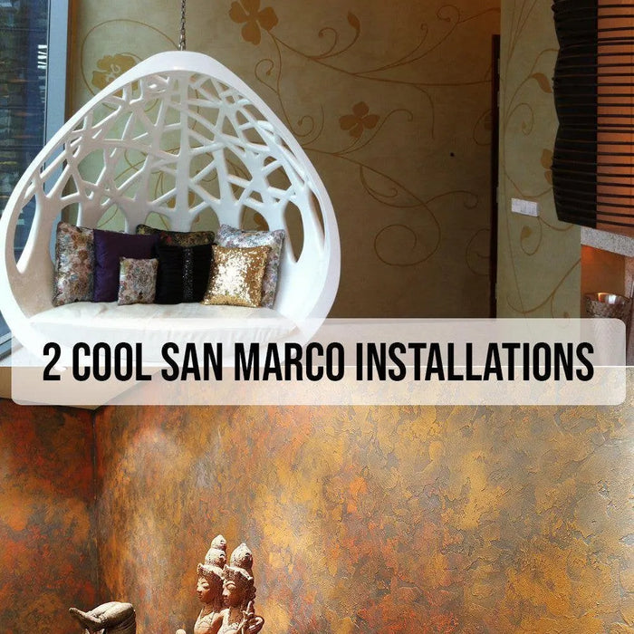 2 Cool San Marco Installations - Polished Venetian Plaster, Lime Plaster, Metallic Paint-The Decora Company
