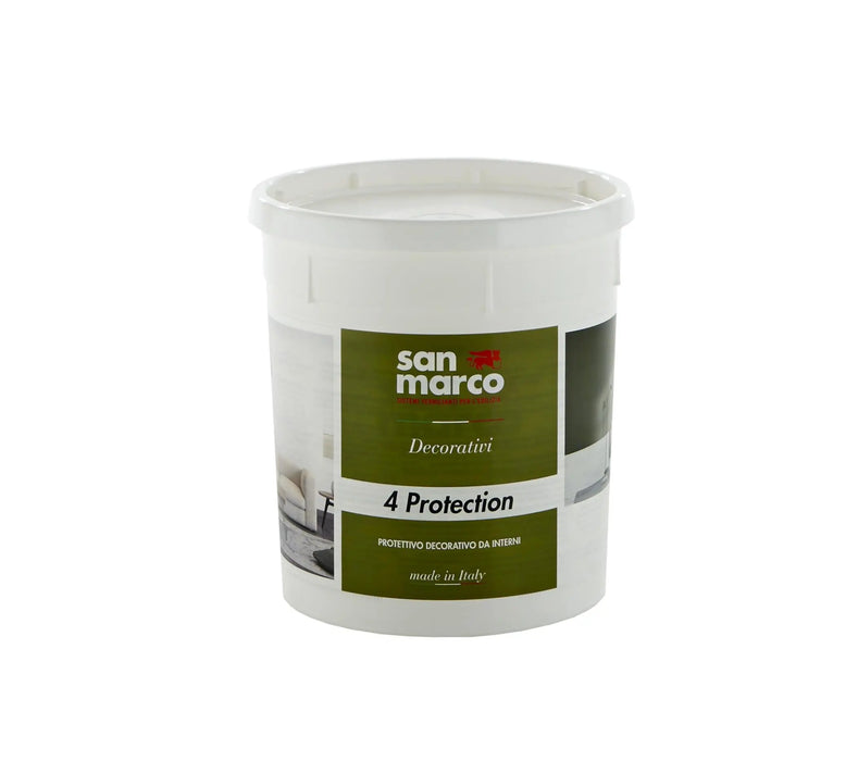 4PROTECTION - Protective Clear Coat for Lime Plasters and Paints by San Marco - The Decora Company, lime plaster, venetian plaster, clear coat paint, plaster paint, limestone plaster, paint coating, venetian plaster for walls, coat clear, paint and clear coat
