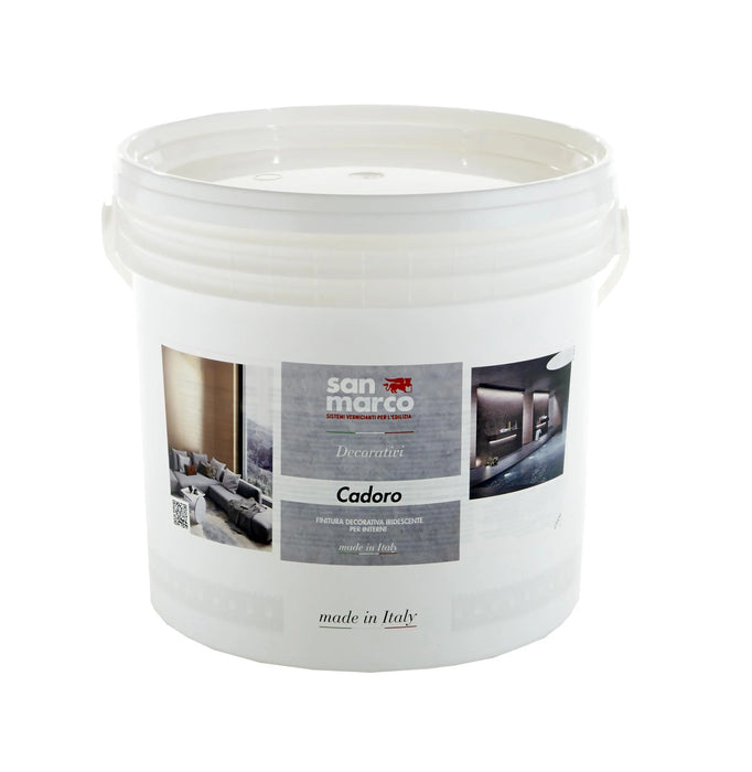 CADORO BIANCO - Professional Iridescent Decorative Metallic Paint by San Marco (White base) - The Decora Company Paint, textured paint, wall paint, concrete paint, lime wash,  paint for house, interior paint, wall paint,  house painting