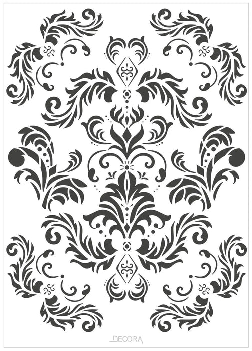 Decora Stencil - Barocco Pattern The Decora Company