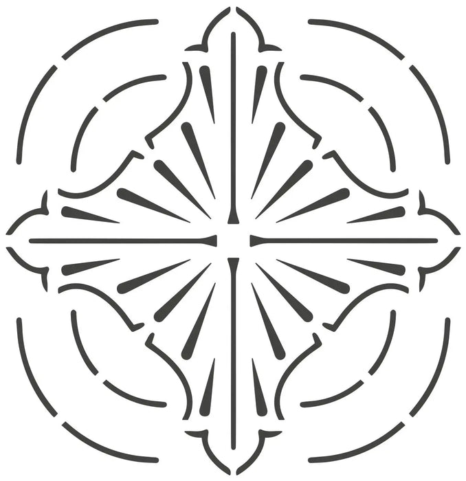Decora Stencil - Mida F-Art Pattern The Decora Company