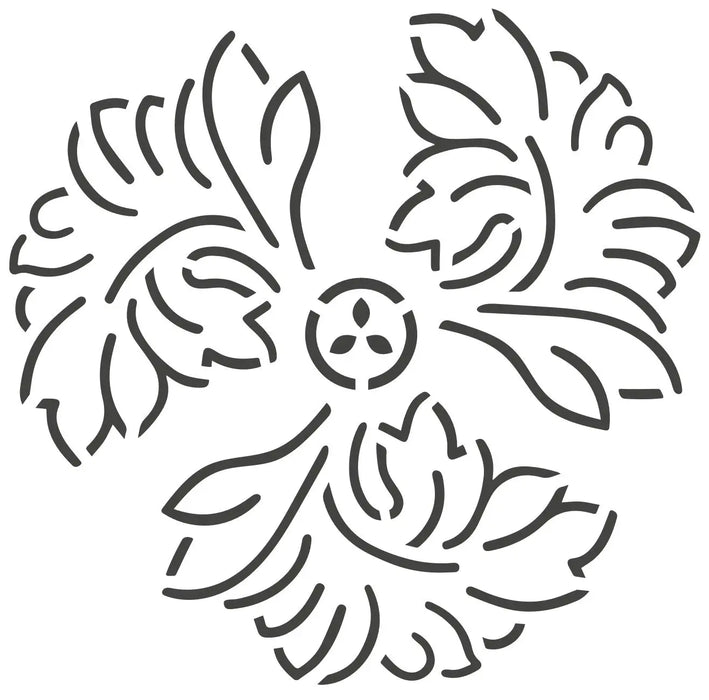 Decora Stencil - Natural Art Pattern The Decora Company