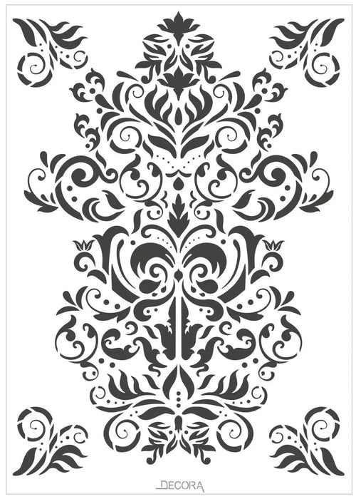 Decora Stencil - Vittoriano Pattern The Decora Company