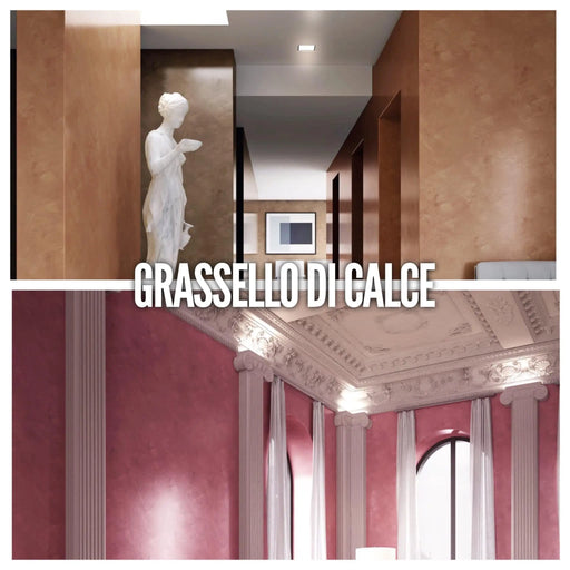 GRASSELLO DI CALCE - Lime Glossy Venetian Plaster by San Marco, (Transparent Base) - The Decora Company