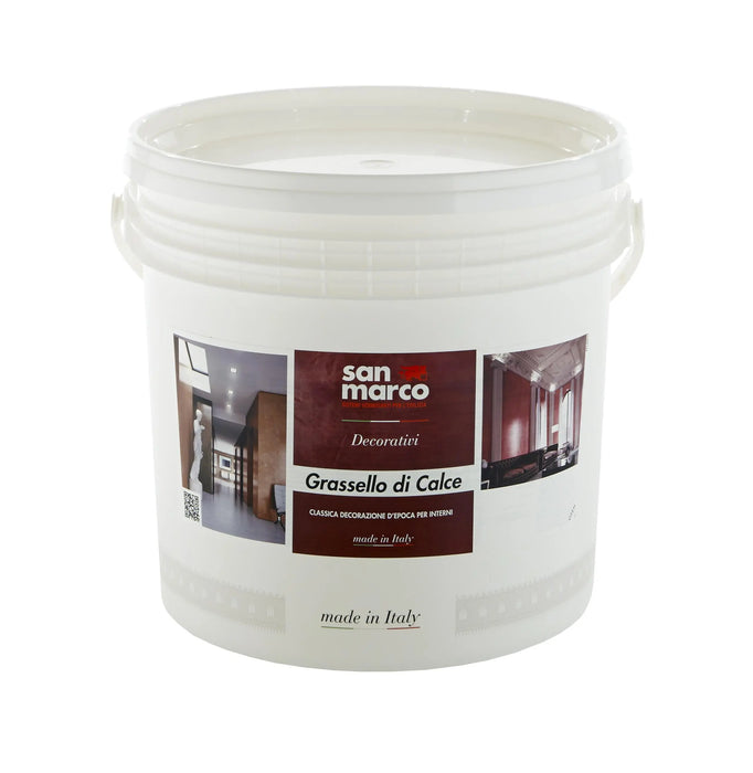 GRASSELLO DI CALCE - Lime Glossy Venetian Plaster by San Marco, (White Base) - The Decora Company