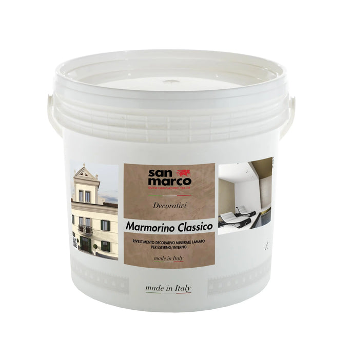 MARMORINO-CLASSICO-Decorative-Lime-Polished Plaster Satin Finish by San Marco, San Marco Marmorino Classico decorative lime plaster with satin finish – elegant, natural polished wall texture for interior and exterior use