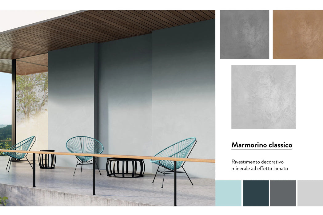 MARMORINO CLASSICO - Decorative Lime Polished Plaster, Satin Finish by San Marco San Marco, San Marco Marmorino Classico decorative lime plaster with satin finish – elegant, natural polished wall texture for interior and exterior use