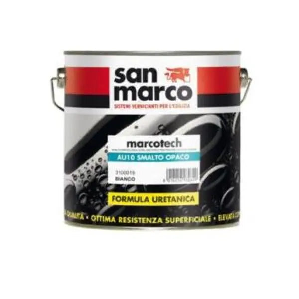 San Marco Marcotech AU10 - Water Based Acrylic-Urethane Enamel Paint, Satin Finish, white base - The Decora Company