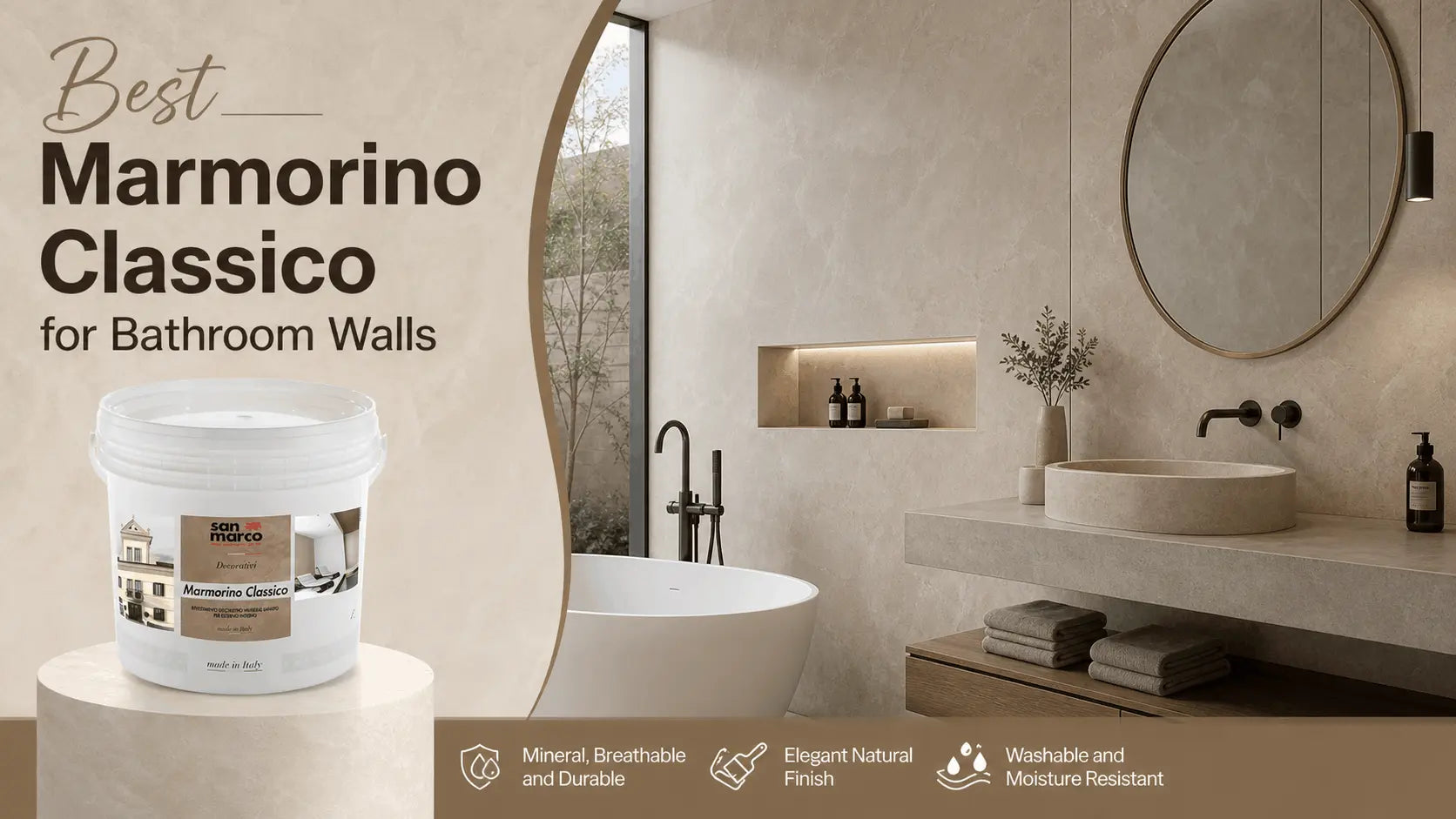 How Do I Choose the Best Marmorino Classico Product for Bathroom Walls?