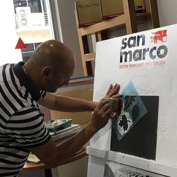 San Marco Training for Venetian Plaster, Concrete Effects, and Metallic Textured Paints at the ArtFusion Event-The Decora Company