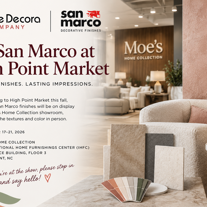 San Marco Paints & Plasters Take Center Stage at High Point Market Fall 2026!