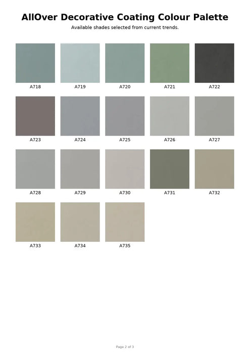 AllOver color chart page 2