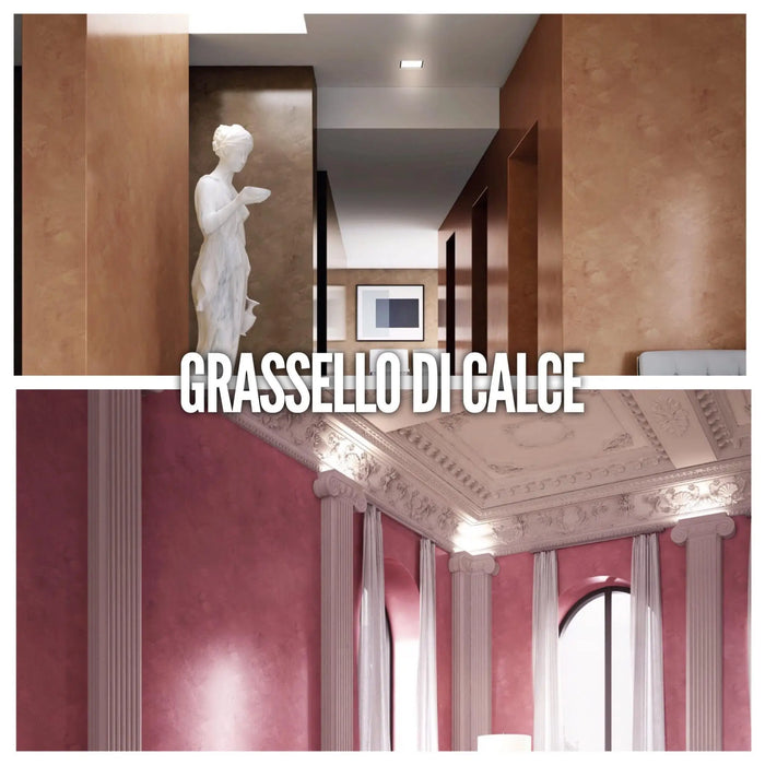 GRASSELLO DI CALCE - Lime Glossy Venetian Plaster by San Marco, (White Base) - The Decora Company