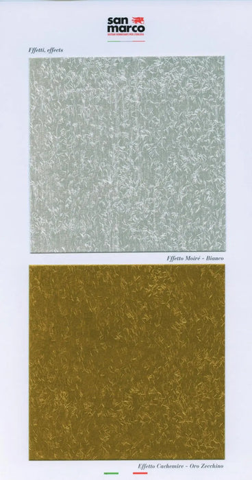 GRIMANI BIANCO - Decorative Metallic Paint with Cracked Effect by San Marco (White base) - The Decora Company