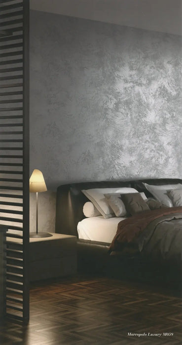 MARCOPOLO LUXURY BIANCO - Metallic Decorative Paint with Subtle Sand Texture by San Marco, White Base San Marco
