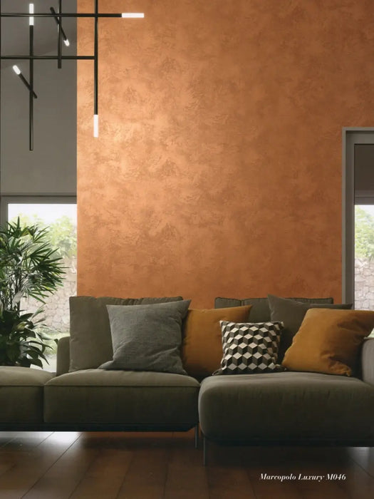 MARCOPOLO LUXURY ORO ZECCHINO - Metallic Decorative Paint with Subtle Texture by San Marco, Vivid Gold Color San Marco
